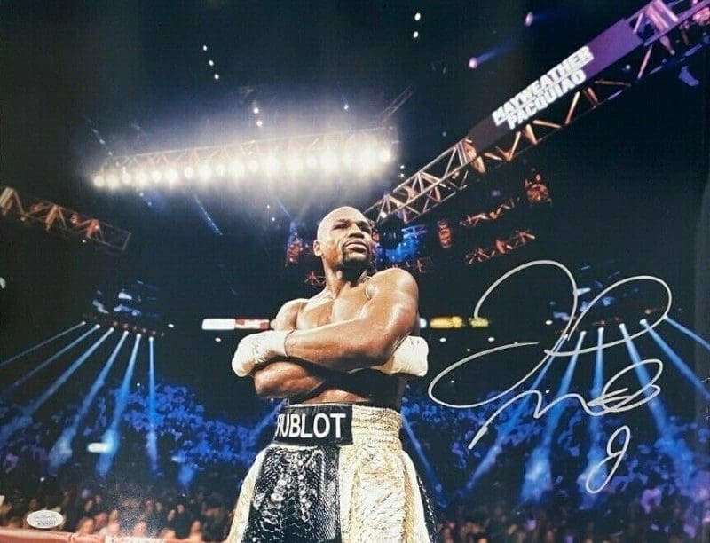 Floyd Mayweather Jr. Signed Autographed 16x20 Photo JSA Authenticated #6