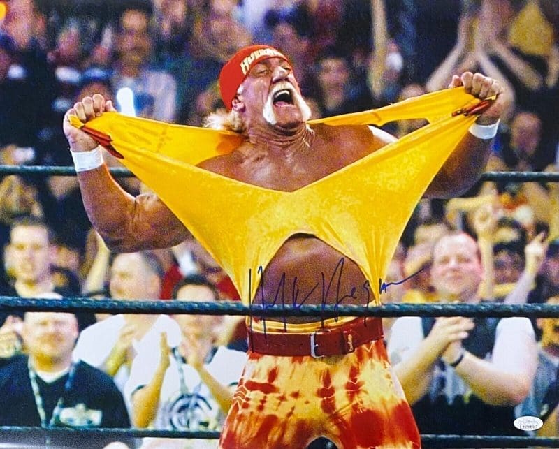 Hulk Hogan Signed Autographed Photo 16x20 JSA Authenticated #6