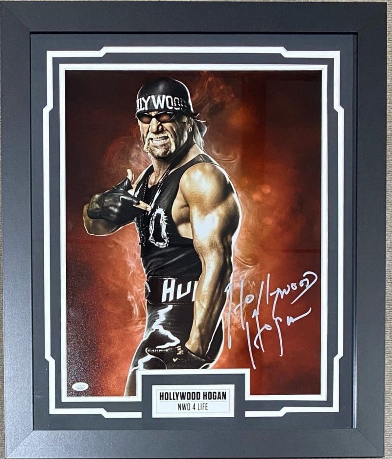 Hollywood Hulk Hogan Signed Autographed Framed 16x20 Photo JSA Authentic NWO 9