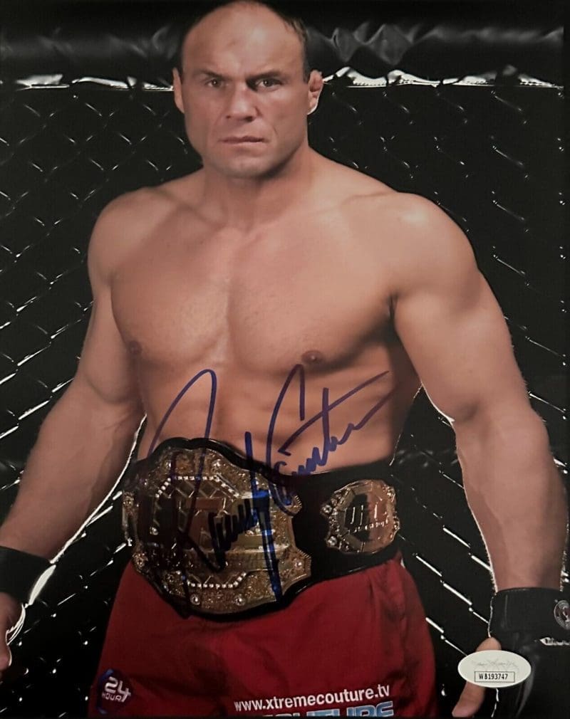 Randy Couture Signed Autographed 8x10 Photo JSA Authenticated #1
