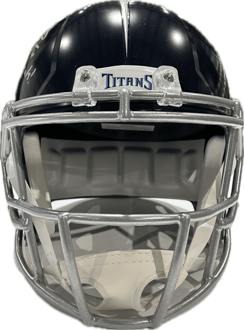 Jevon Kearse "The Freak" Signed Tennessee Titans Full Size Helmet JSA Auth Blue - Image 2
