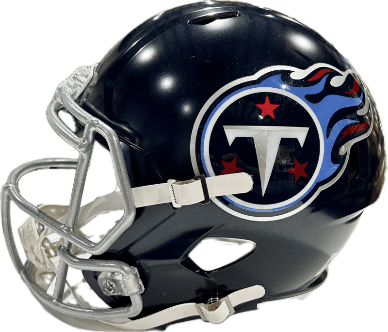 Jevon Kearse "The Freak" Signed Tennessee Titans Full Size Helmet JSA Auth Blue - Image 4