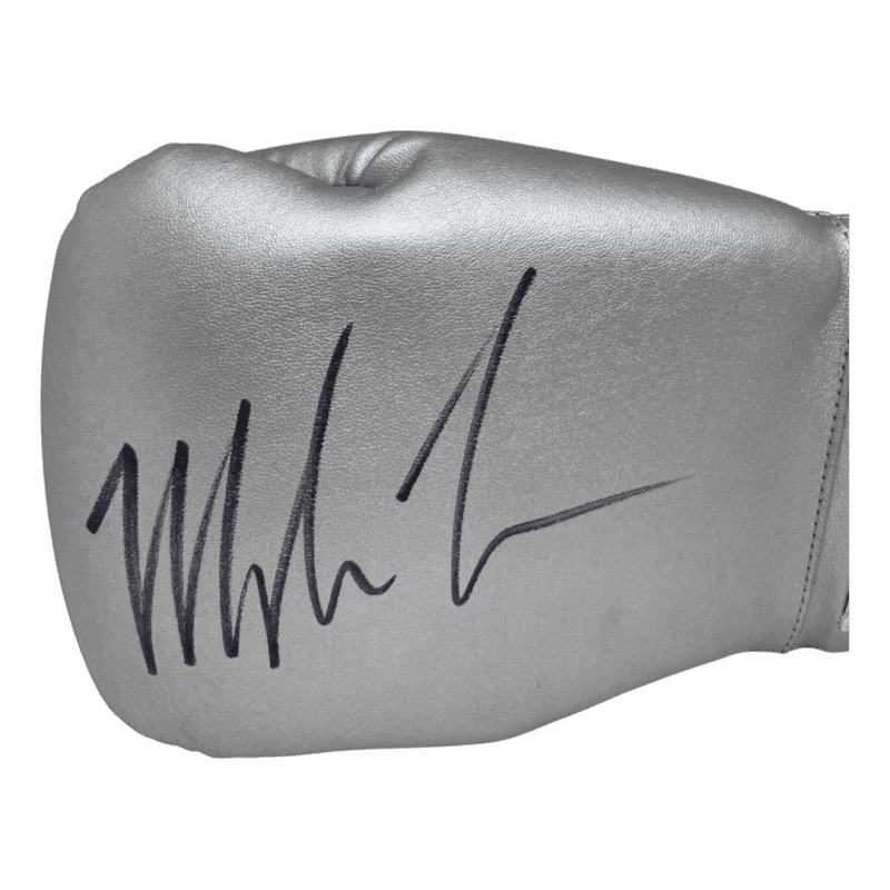Mike Tyson Signed Left Silver Cleto Reyes Glove JSA & Mike Tyson Exclusive Holo - Image 2