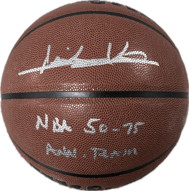 Isiah Thomas Signed Autographed Wilson Trophy Series Basketball JSA NBA 50-75