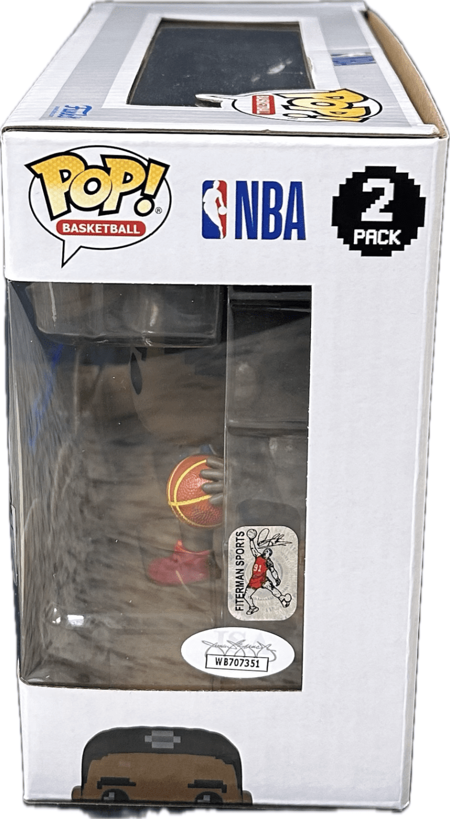 Dennis Rodman Isiah Thomas Signed NBA Jam Funko POP Figure 2 Pack JSA Authentic - Image 2