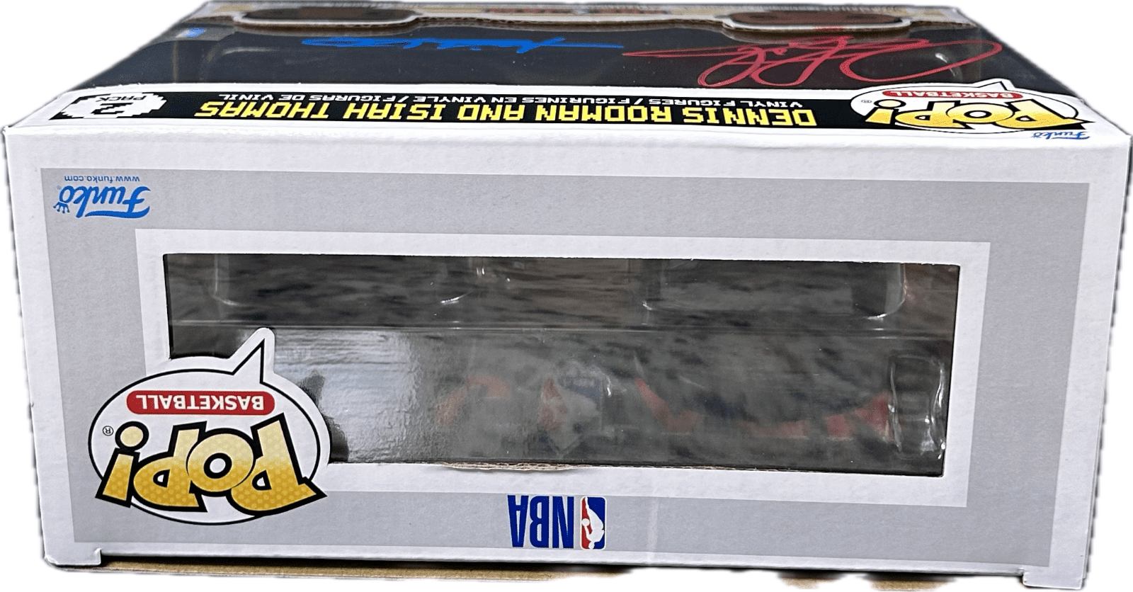 Dennis Rodman Isiah Thomas Signed NBA Jam Funko POP Figure 2 Pack JSA Authentic - Image 5