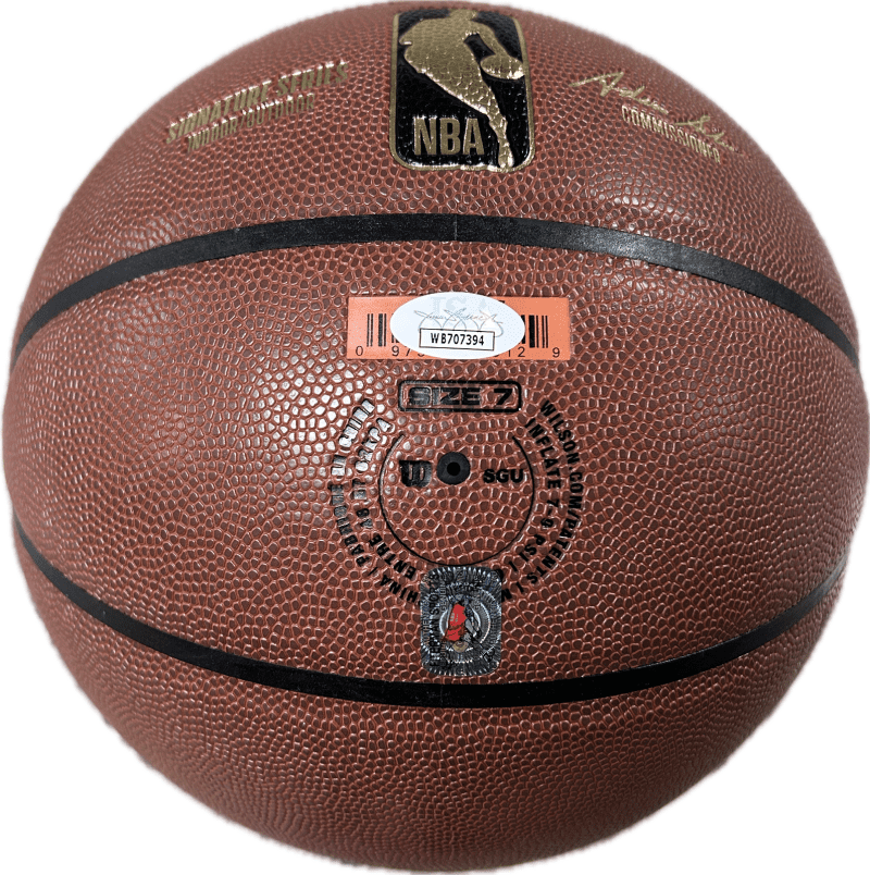 Isiah Thomas Dennis Rodman  BAD BOYS Signed Wilson Trophy Series Basketball JSA - Image 5