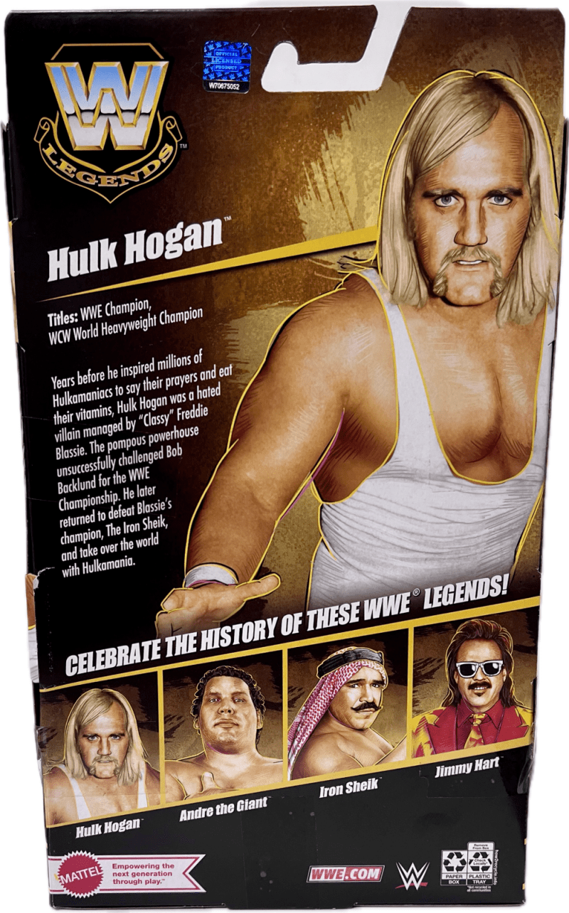 Hulk Hogan Signed Autographed Elite Action Figure Series 21 JSA Authen Yellow - Image 2