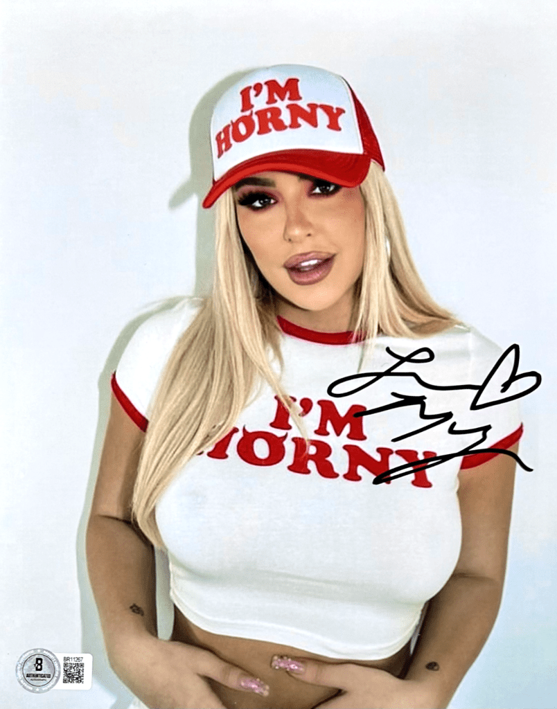 Tana Mongeau Signed Autograph 8x10 Beckett Authentication #1 | Fiterman