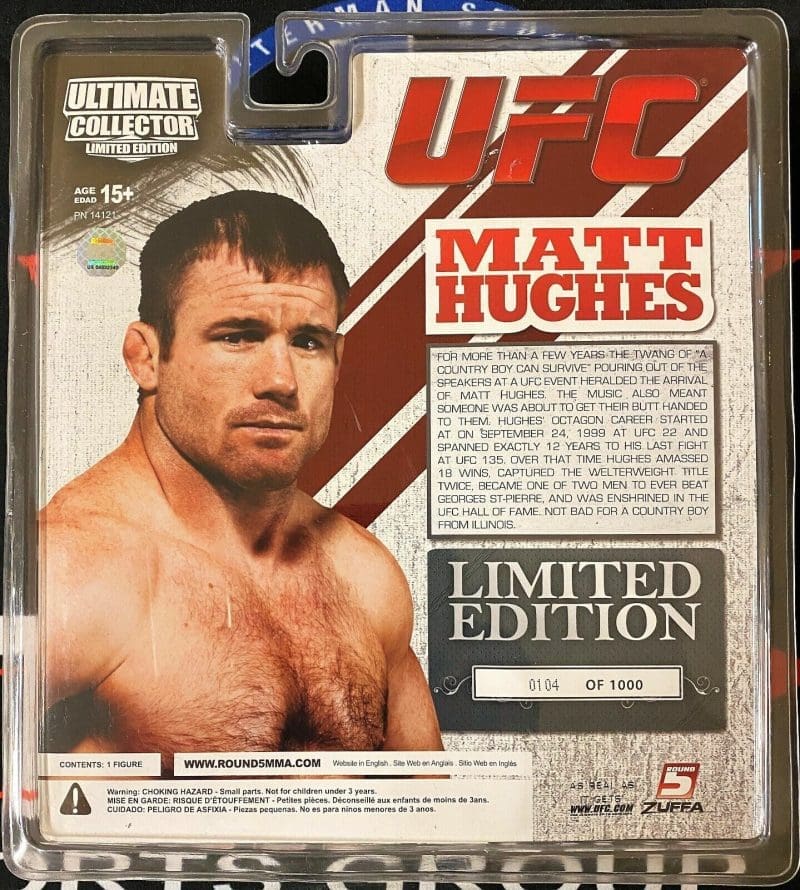 Matt Hughes Signed Ultimate Collector Action Figure JSA Limited 0104 of 1000 - Image 5