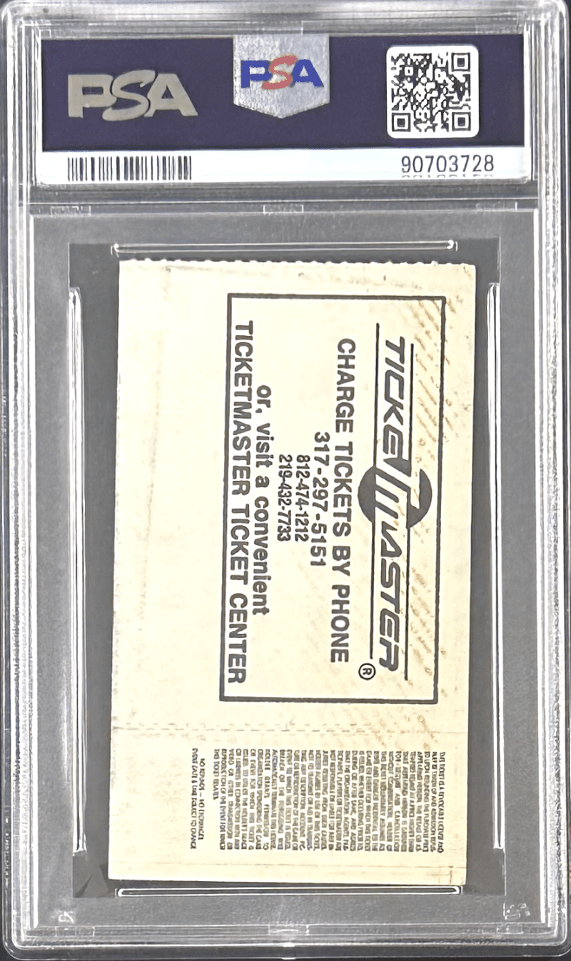 Hulk Hogan vs Paul Orndorff for The Title Signed 1986 WWF Ticket Stub PSA VG 3 - Image 3