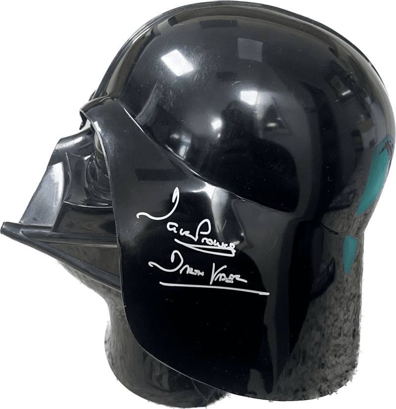 David Prowse Signed Autographed Darth Vader Mask Beckett
