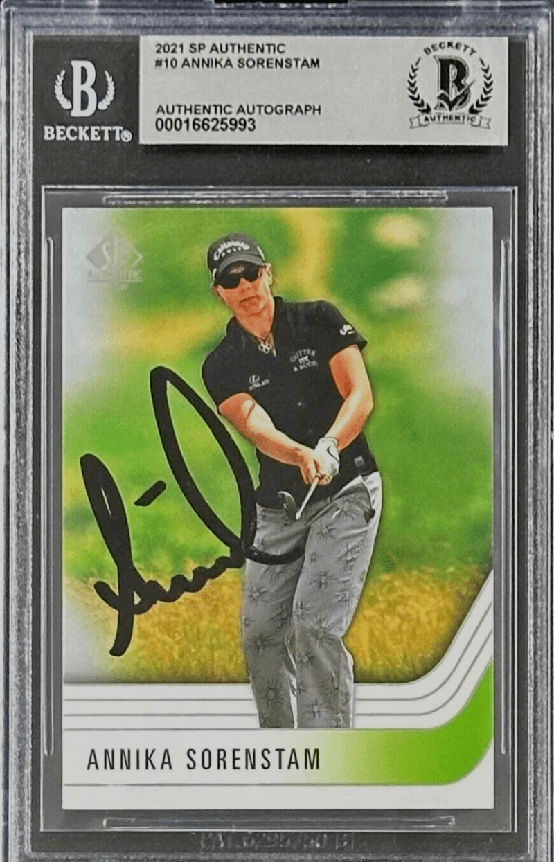 Annika Sorestam Signed 2021 Upper Deck SP Authentic Card #10 Beckett 16625993