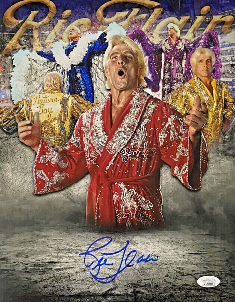 Ric Flair Signed Autographed 11x14 Photo JSA Authentic WWE WCW #17
