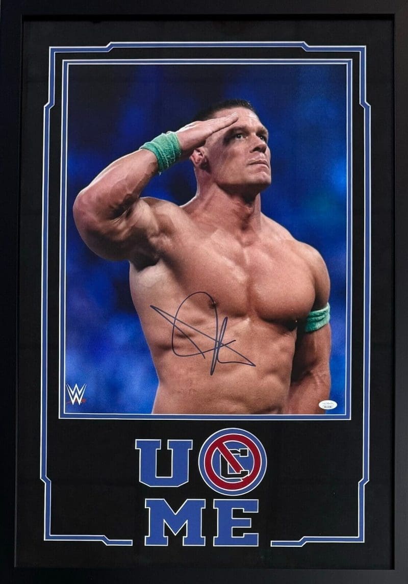John Cena Signed Autographed Framed Signed 16x20 Photo JSA #10