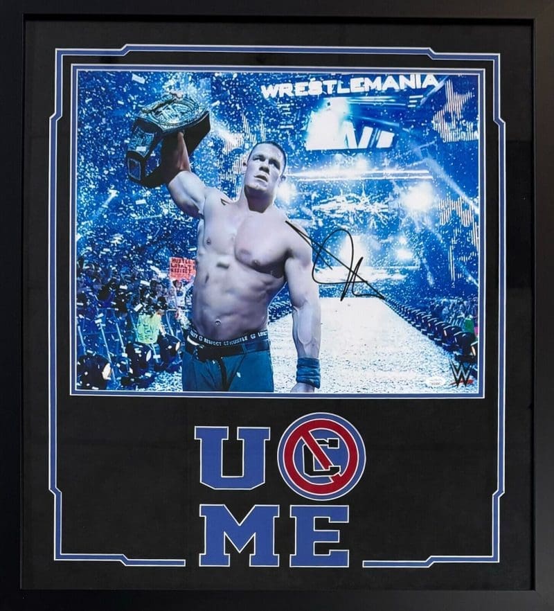 John Cena Signed Autographed Framed Signed 16x20 Photo JSA #2
