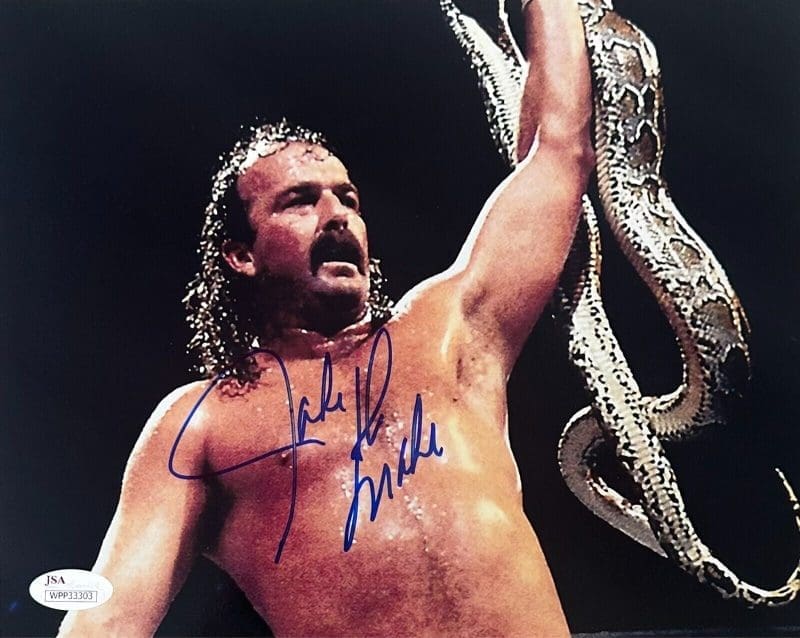 Jake The Snake Roberts WWE WCW Signed Autographed 8x10 Photo JSA Authen 2