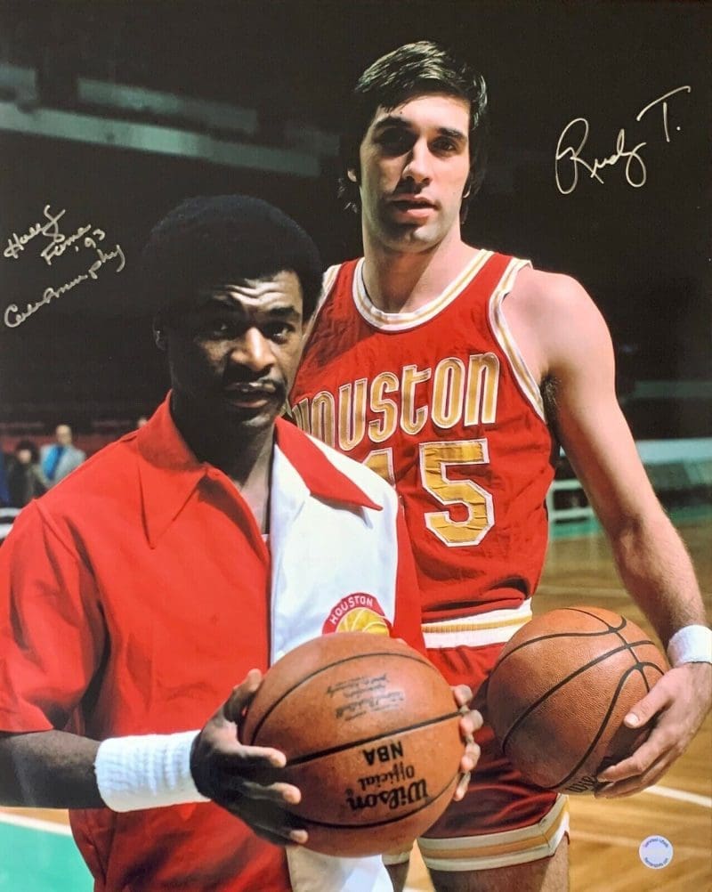 Rudy Tomjanovich Calvin Murphy Signed Autographed 16x20 Photo FSG Authenticated