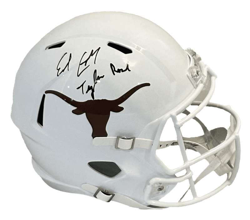 Earl Campbell Signed Tyler Rose Full Size Texas Longhorns Helmet JSA #1/100