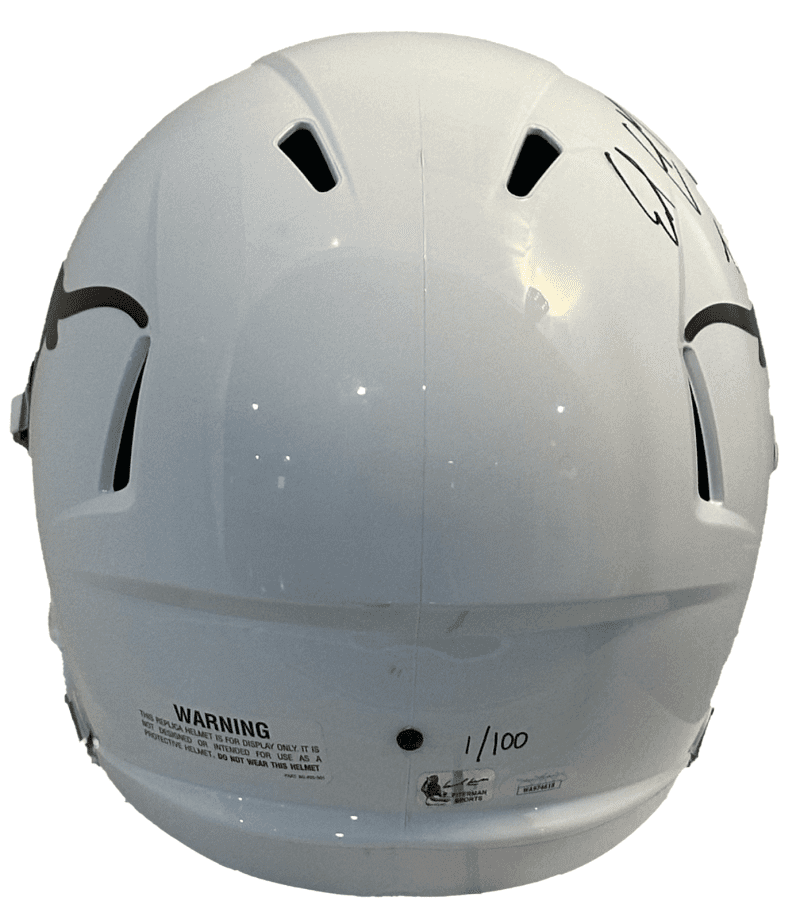 Earl Campbell Signed Tyler Rose Full Size Texas Longhorns Helmet JSA #1/100 - Image 2