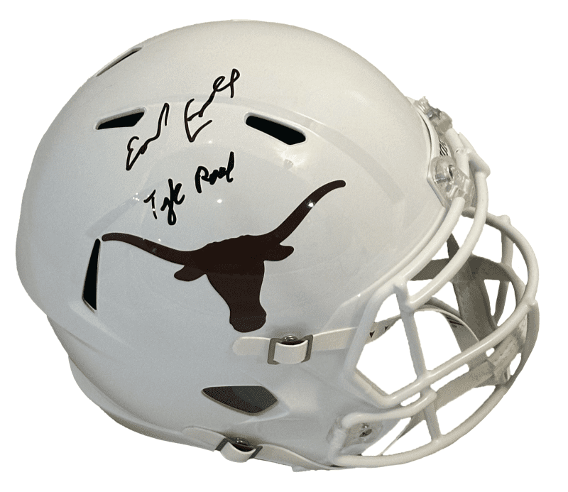 Earl Campbell Signed Tyler Rose Full Size Texas Longhorns Helmet JSA #34/100