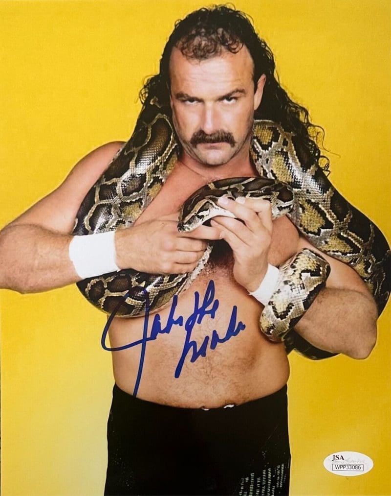 Jake The Snake Roberts WWE WCW Signed Autographed 8x10 Photo JSA Authen 7