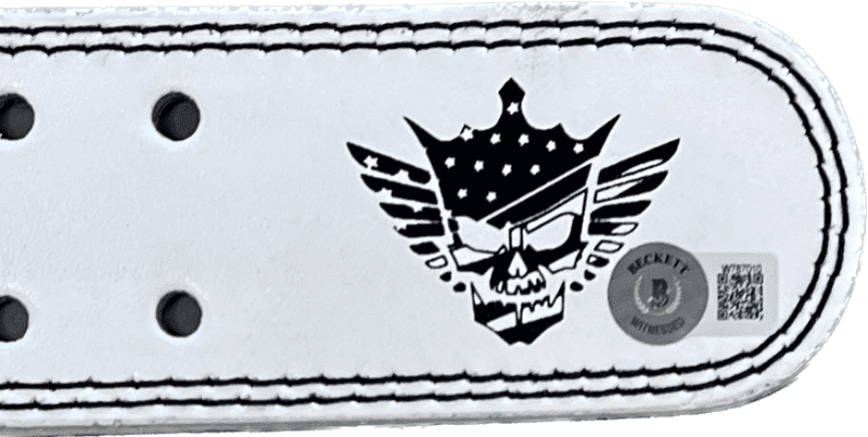 Cody Rhodes Signed American Nightmare Weight Lifting Belt Beckett White - Image 2