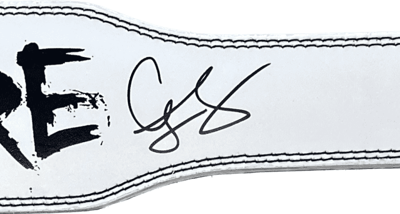 Cody Rhodes Signed American Nightmare Weight Lifting Belt Beckett White - Image 3