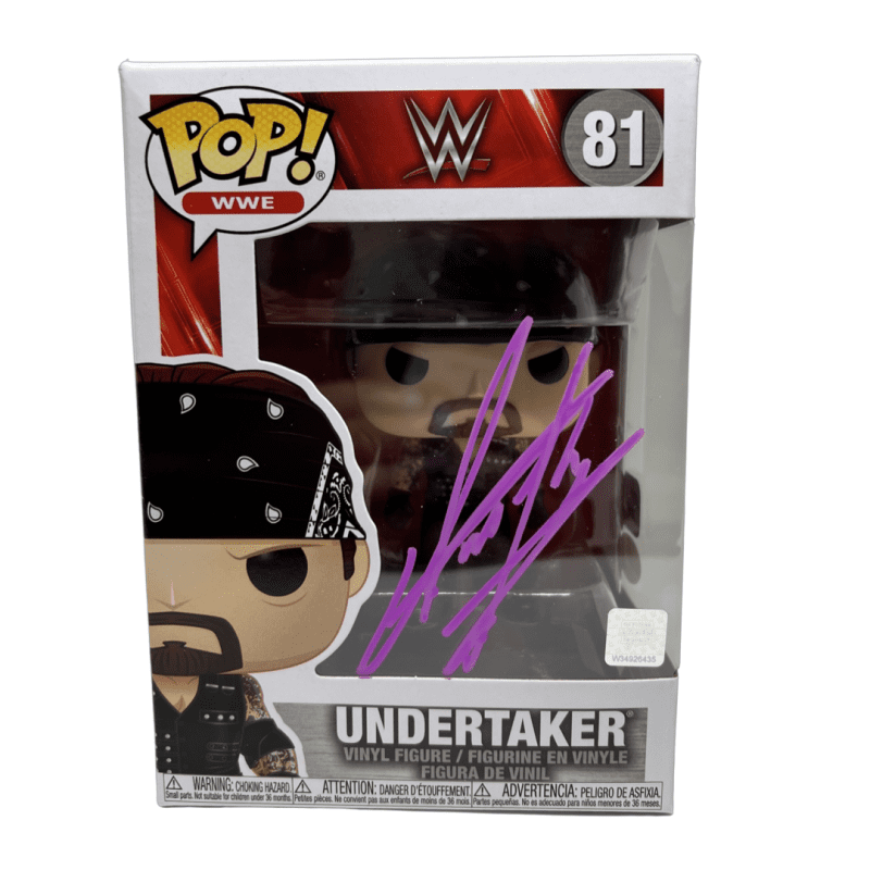 Undertaker Signed Autographed Funko POP 81 JSA & Undertaker Authenticated