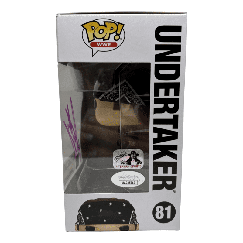 Undertaker Signed Autographed Funko POP 81 JSA & Undertaker Authenticated - Image 2