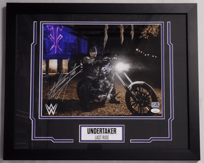 Undertaker Signed Framed 11x14 Photo JSA Authenticated
