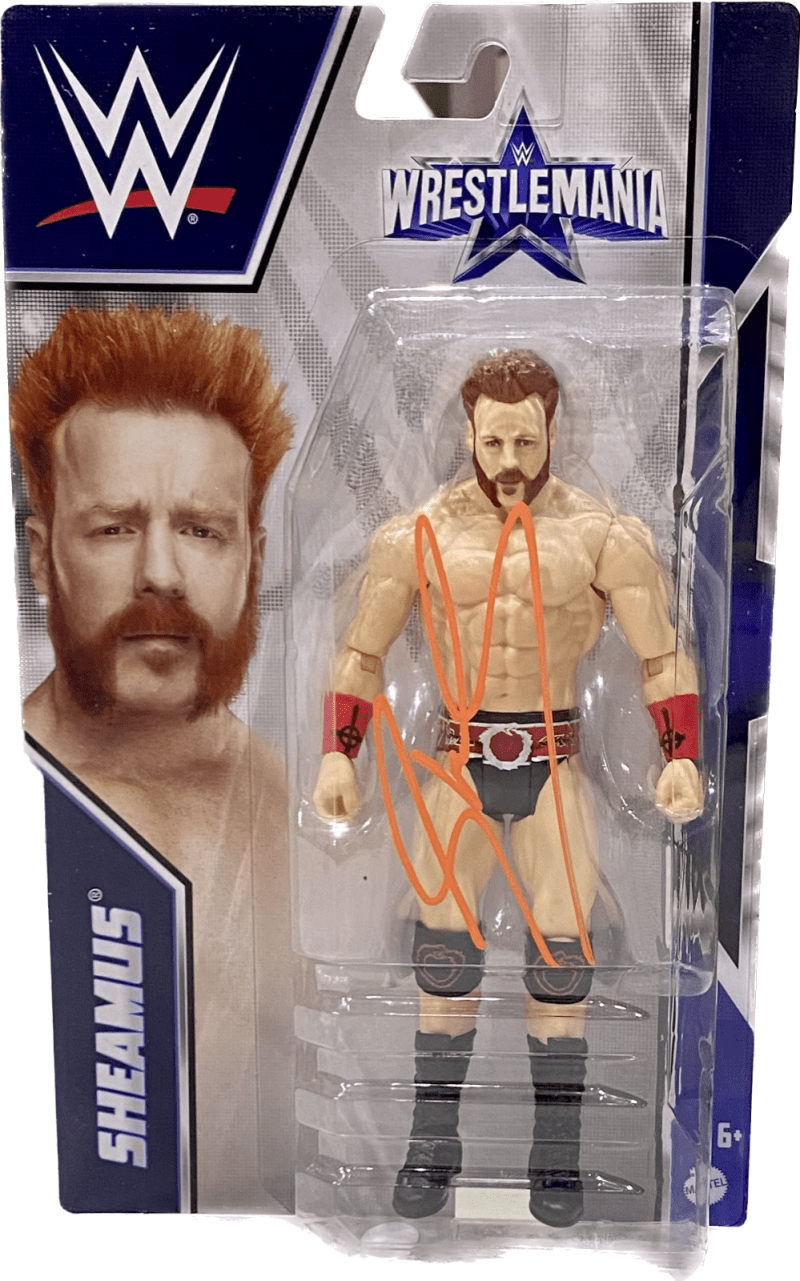 Sheamus Signed Autographed WrestleMania Action Figure JSA Authenticated Orange