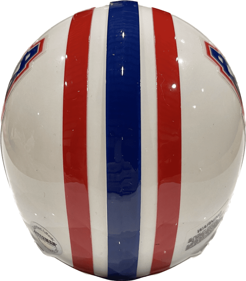 Bubba McDowell Signed Houston Oilers Mini Helmet Fiterman Sports Auth - Image 2
