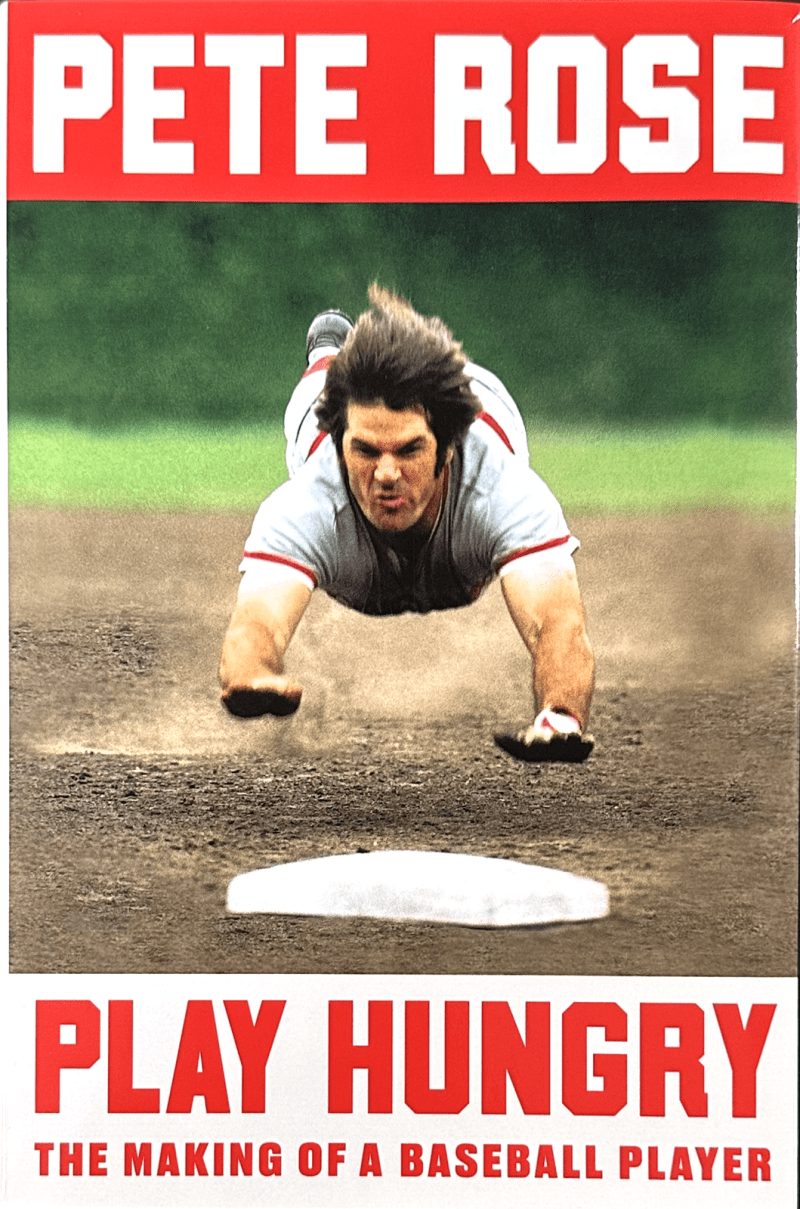 Pete Rose Signed Play Hungry Book Pete Rose Exclusive Player Hologram