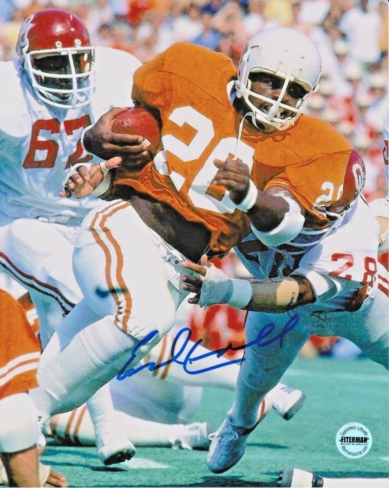 Earl Campbell University Of Texas Signed Autographed 8x10 Photo FSG Authentic 6