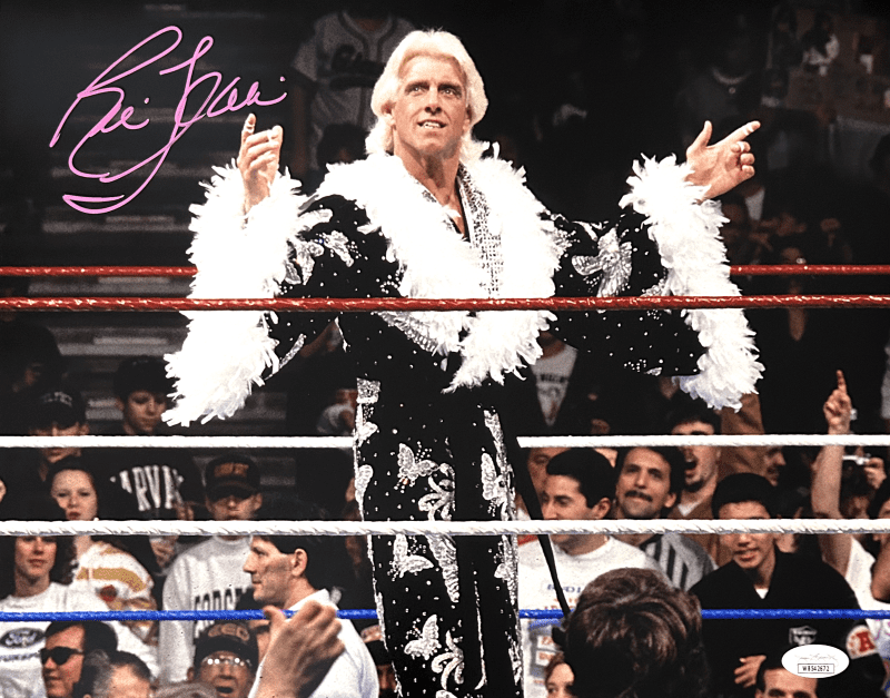 Ric Flair Signed Autographed 11x14 Photo JSA Authentic WWE WCW #D