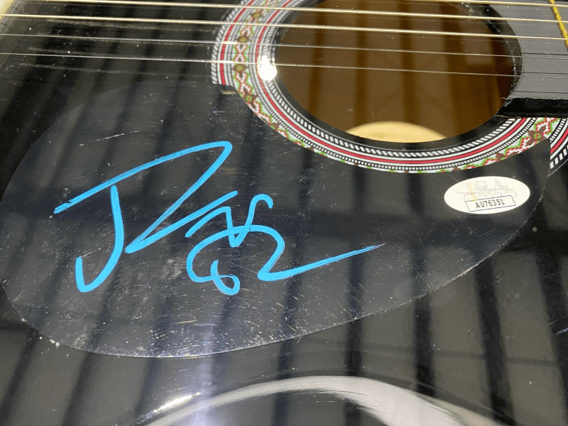 Jelly Roll Signed Black Acoustic Guitar Framed Shadowbox JSA Authentic - Image 2