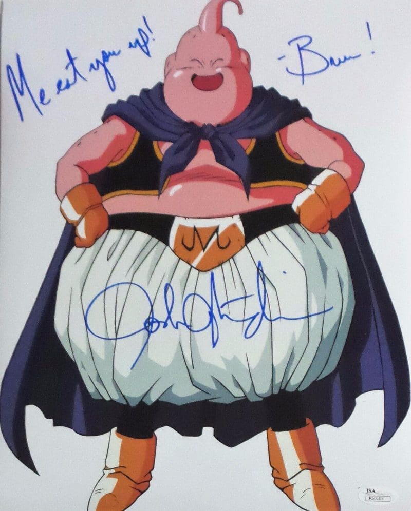 Josh Martin Signed Majin Buu Signed Autographed 11x14 Photo JSA Authenticated 3