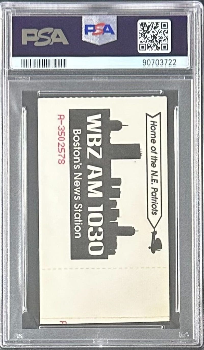 Ric Flair Signed Bret Hart vs Ric Flair 1993 WWF Ticket Stub PSA EX 5 Auto 10 - Image 3