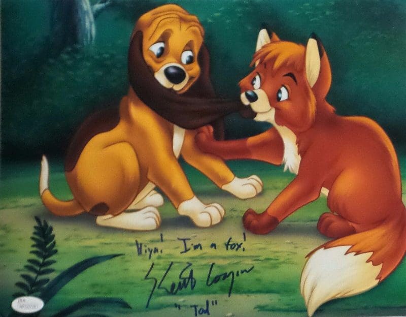 Keith Coogan "Young Tod" Signed Autographed 11x14 Photo JSA Fox and the Hound 5
