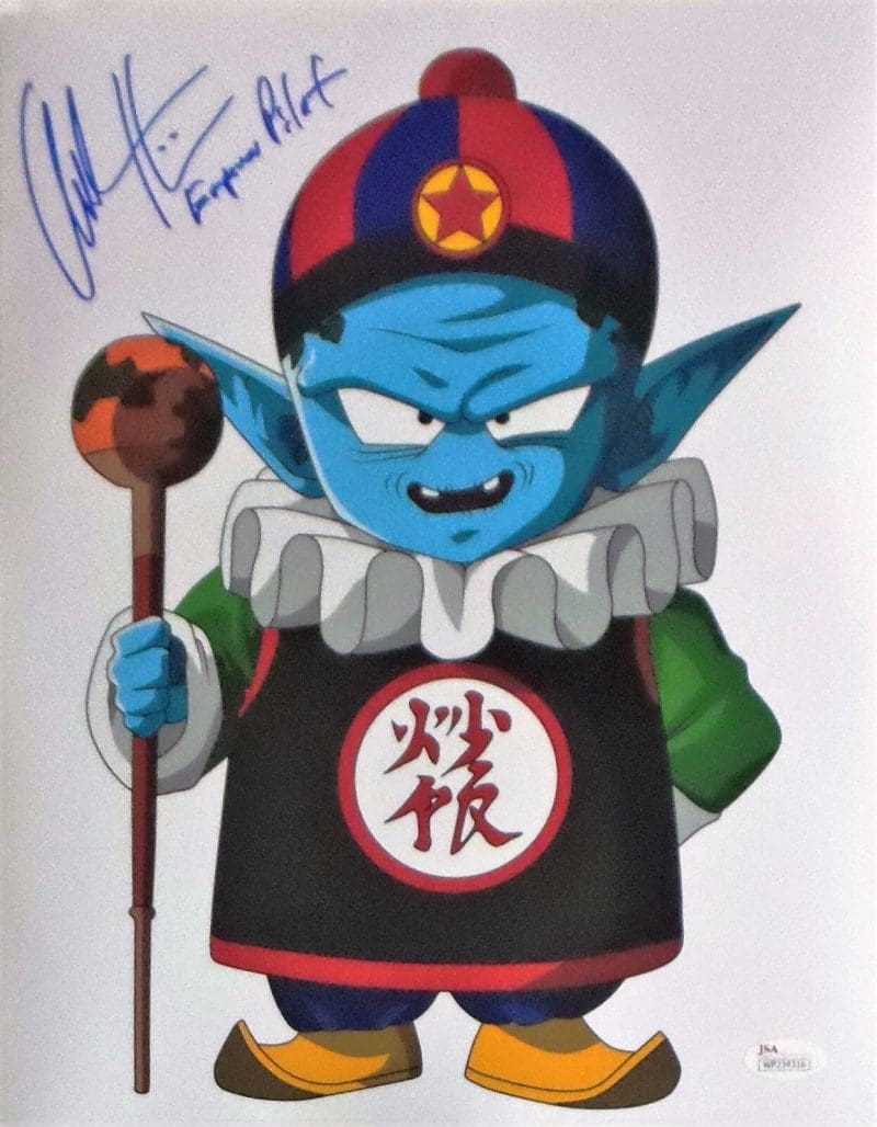 Chuck Huber King Pilaf Dragonball Z Signed Autographed 11x14 Photo JSA 1