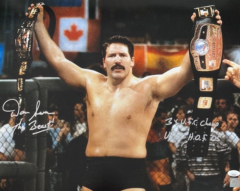 Dan Severn Signed Autographed 16x20 Photo JSA Authen #1