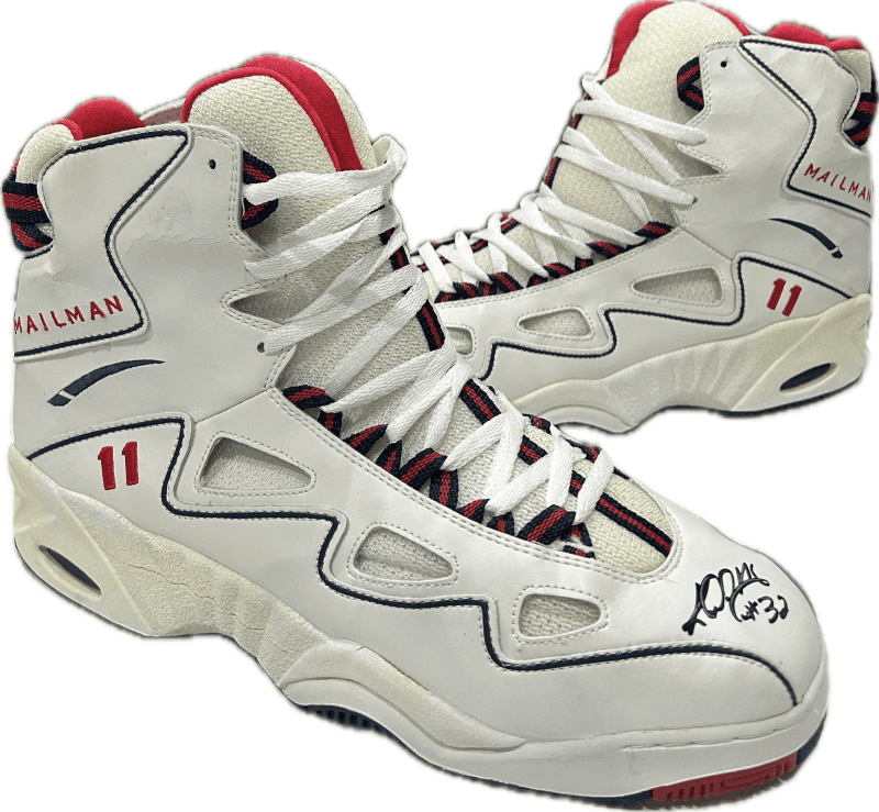 Karl Malone Signed Player Issue LA Gear USA Shoes JSA From Malone's Collection - Image 2