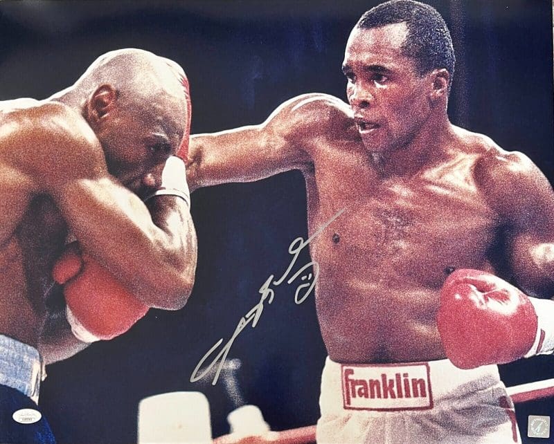 Sugar Ray Leonard Signed Autographed 16x20 Photo JSA Authen #1