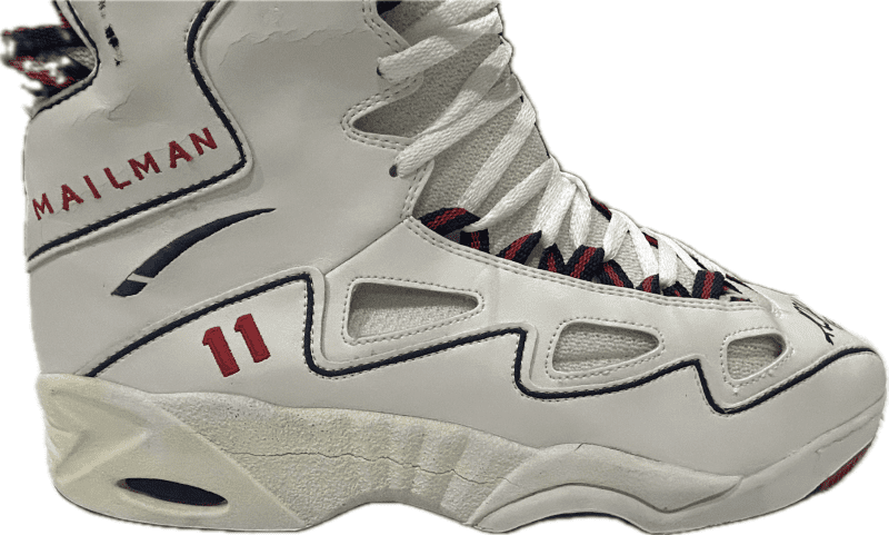Karl Malone Signed Player Issue LA Gear USA Shoes JSA From Malone's Collection - Image 6