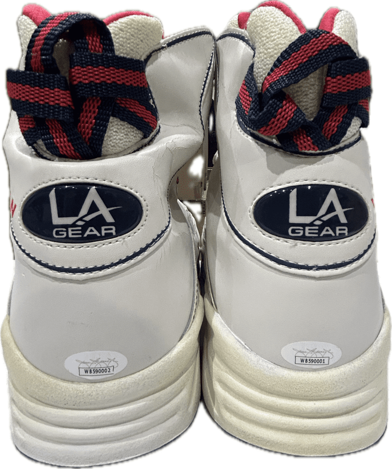 Karl Malone Signed Player Issue LA Gear USA Shoes JSA From Malone's Collection - Image 14