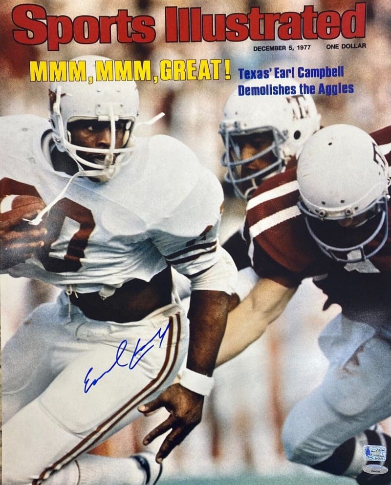 Earl Campbell Signed Autographed 16x20 Photo TriStar Authentication 8 Texas