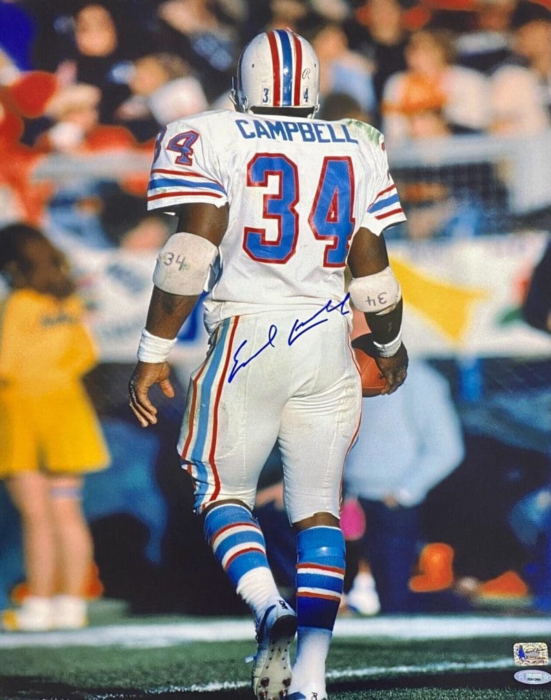 Earl Campbell Signed Autographed 16x20 Photo TriStar Authentication 13 Oilers