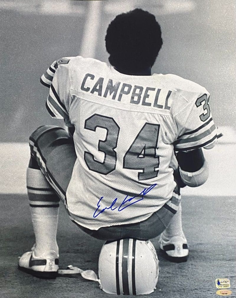 Earl Campbell Signed Autographed 16x20 Photo TriStar Authentication 4 Oilers
