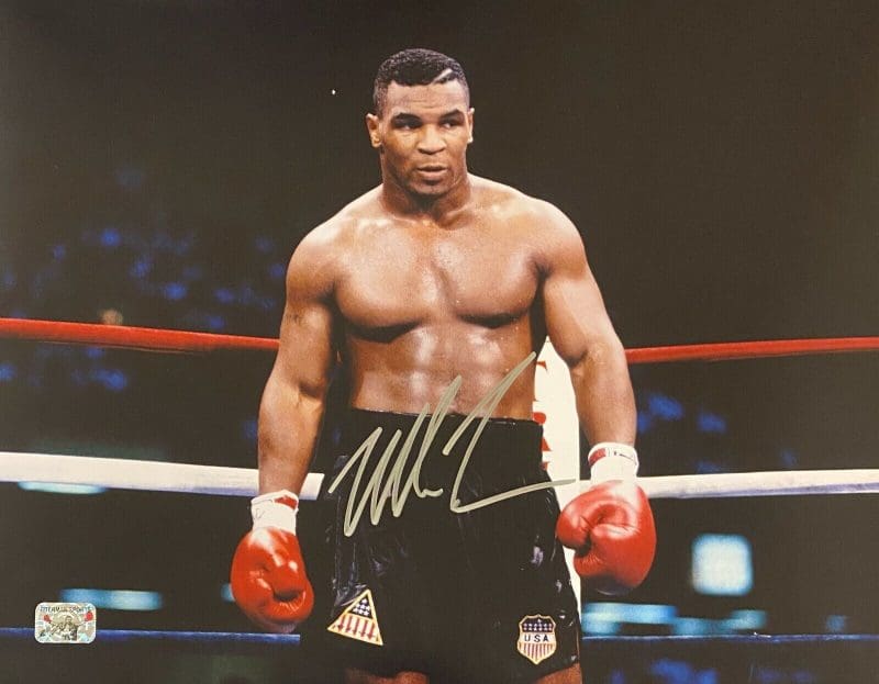 Mike Tyson Autographed Signed 16x20 Photo Tyson Exclusive Hologram Center Ring